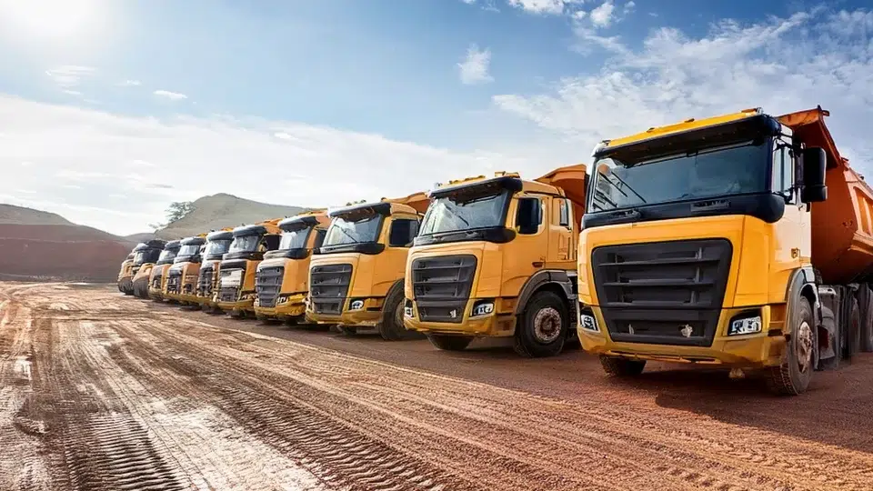 Aggregate Fleet of large pickup trucks