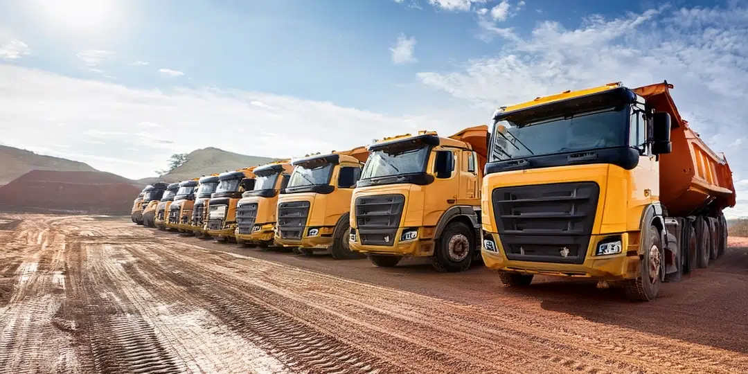 Aggregate Fleet of large pickup trucks